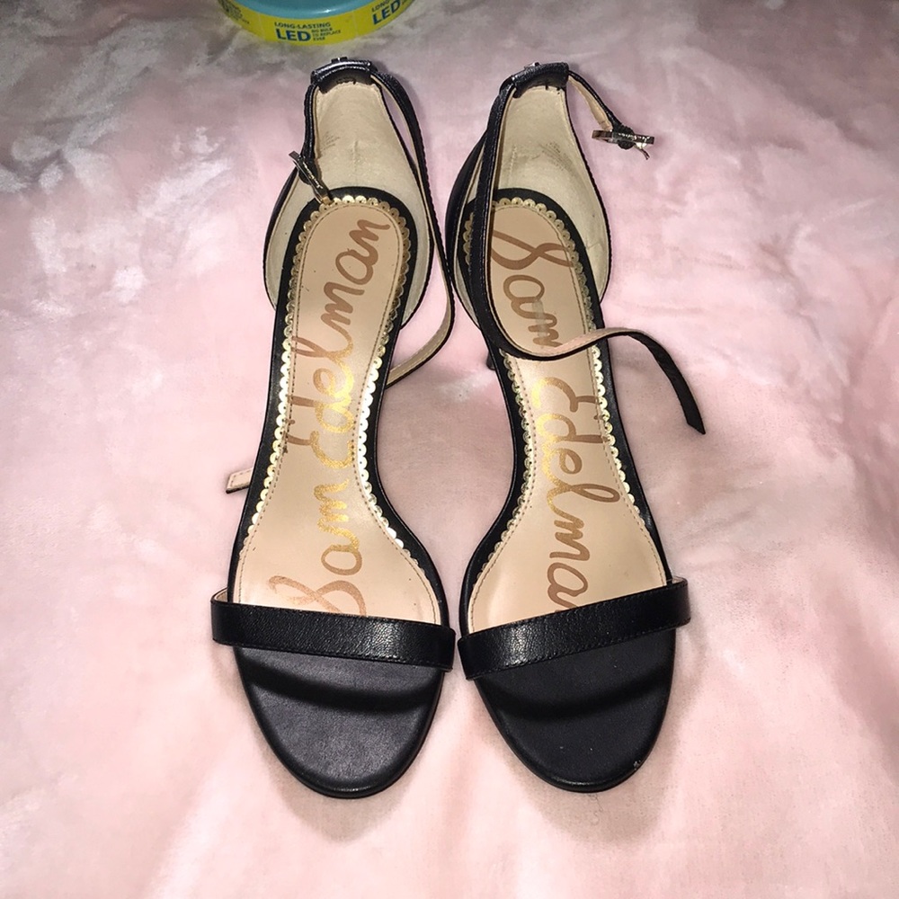 Black Toe Out Heels